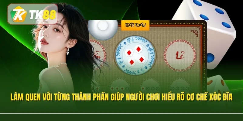 Làm quen với từng thành phần giúp người chơi hiểu rõ cơ chế xóc đĩa